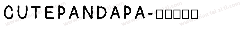 CUTE PANDAPA字体转换
